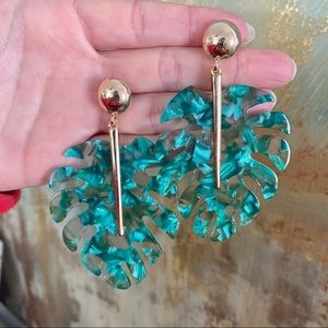 Palm Leaf Earrings